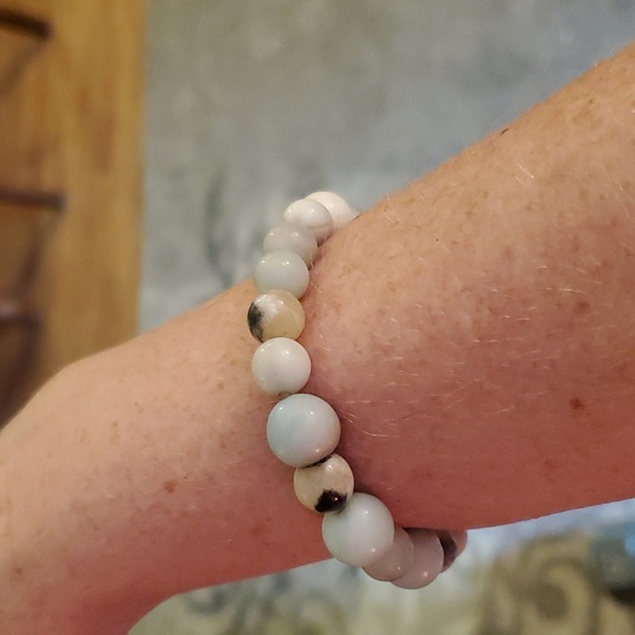 Amazonite Meditation Bracelet Mala - Picture 2 of 2